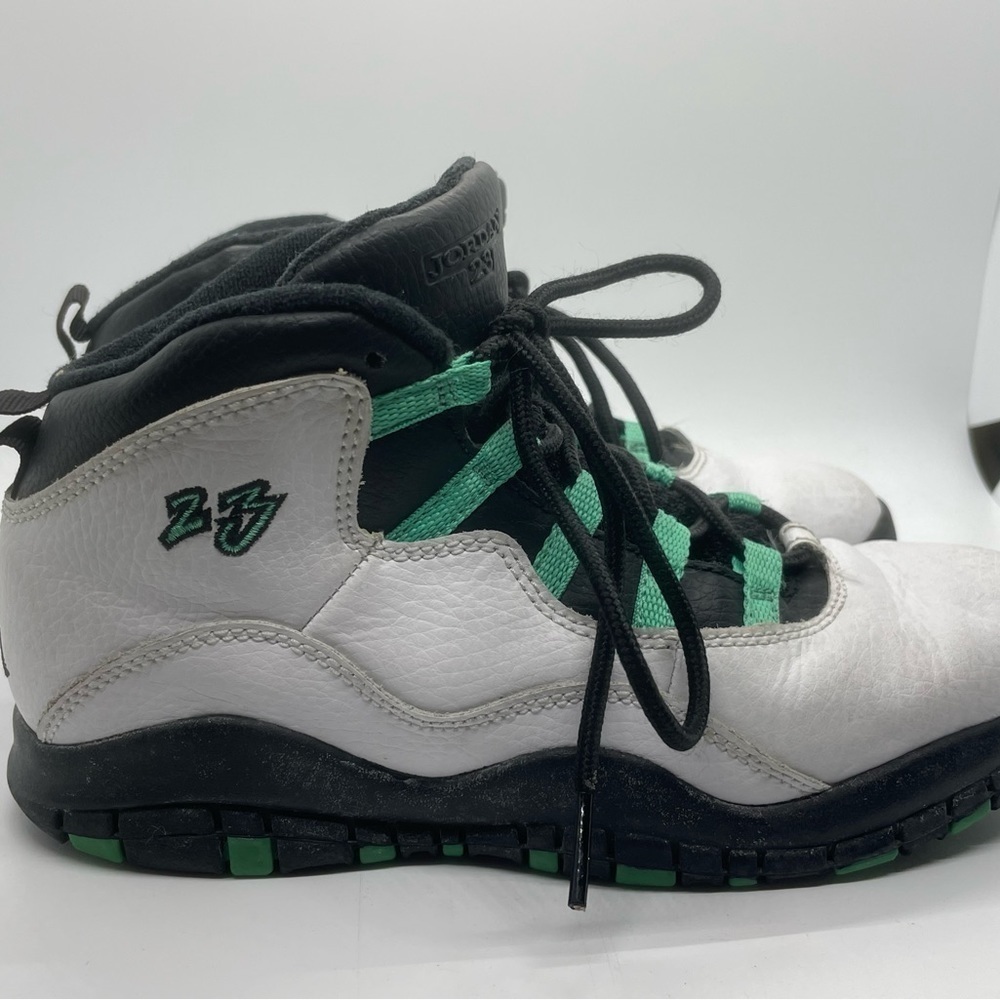 NIKE AIR JORDAN 10 RETRO 30TH GG WHITE-VERDE SZ 2.5Y